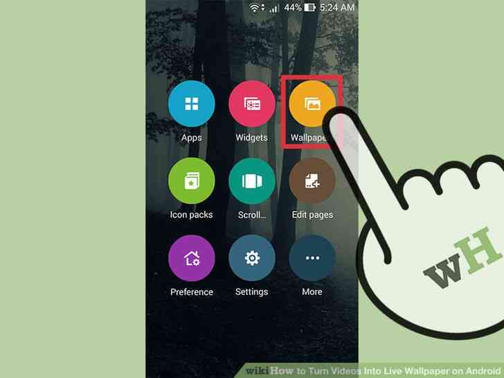 Cómo Convertir Vídeos En Vivo fondo de pantalla en Android