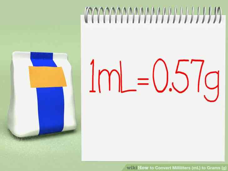 Imagen titulada Convertir Mililitros (mL) a Gramos (g) Paso 4