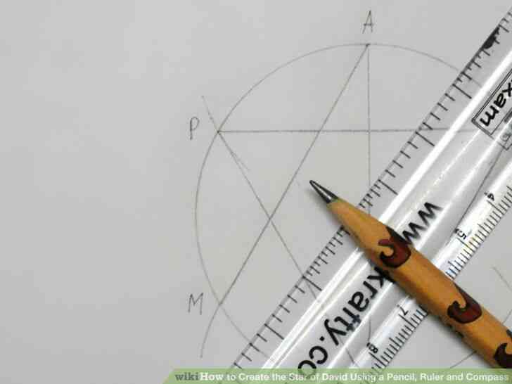 Imagen titulada Crear la Estrella de David con un Lápiz, Regla y Compás Paso 5Bullet4