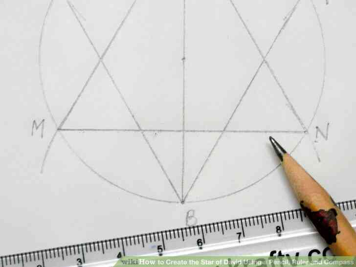 Imagen titulada Crear la Estrella de David con un Lápiz, Regla y Compás Paso 5Bullet6