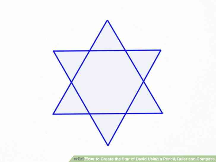 Imagen titulada Crear la Estrella de David con un Lápiz, Regla y Compás Paso 6Bullet1