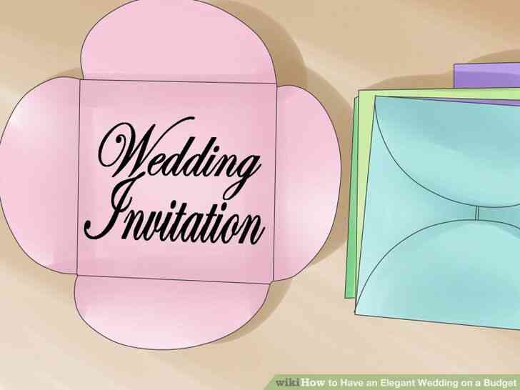 Imagen titulada Tienen una Elegante Boda en un Presupuesto Paso 5