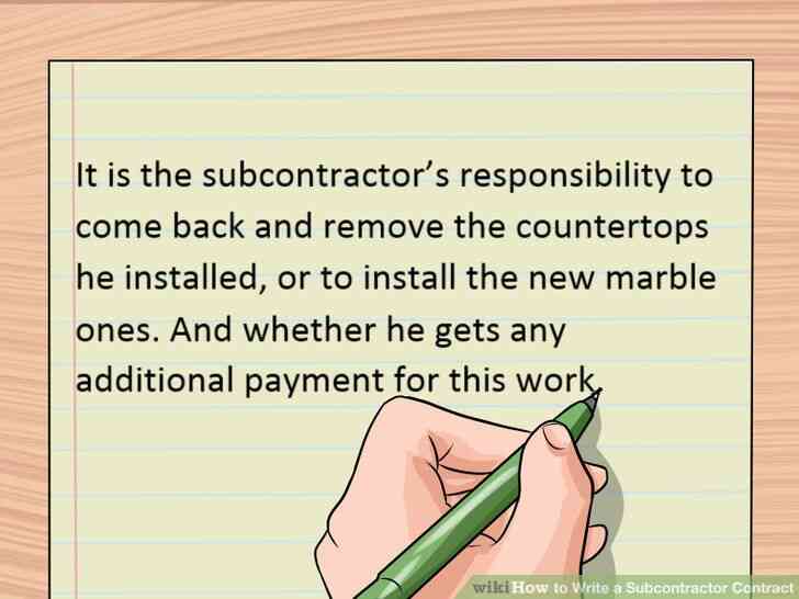 Cómo Escribir Un Contrato Subcontratista 8814