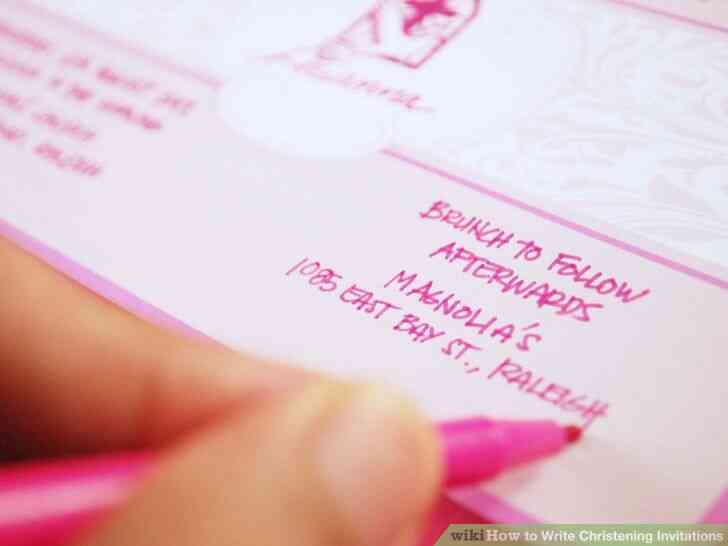 Imagen titulada Escribir Invitaciones de Bautizo Paso 7