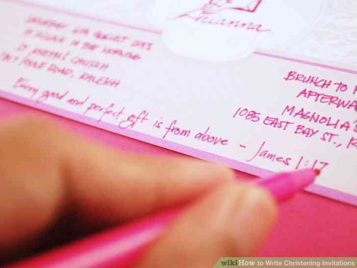 Imagen titulada Escribir Invitaciones de Bautizo Paso 8