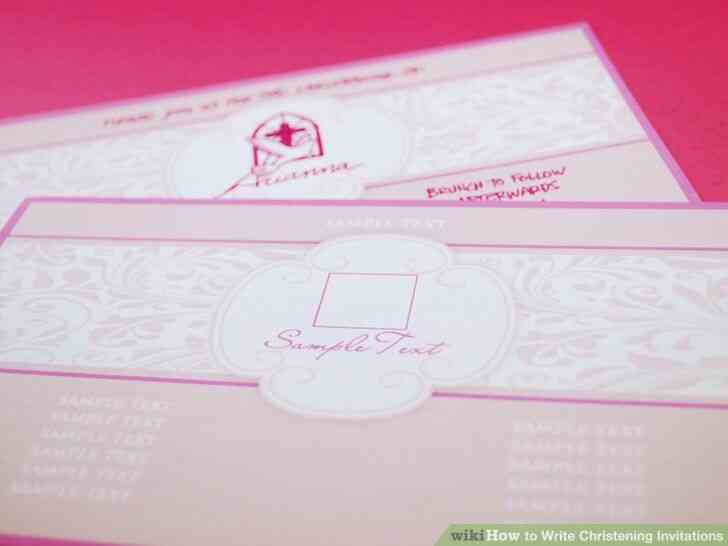 Imagen titulada Escribir Invitaciones de Bautizo Paso 9