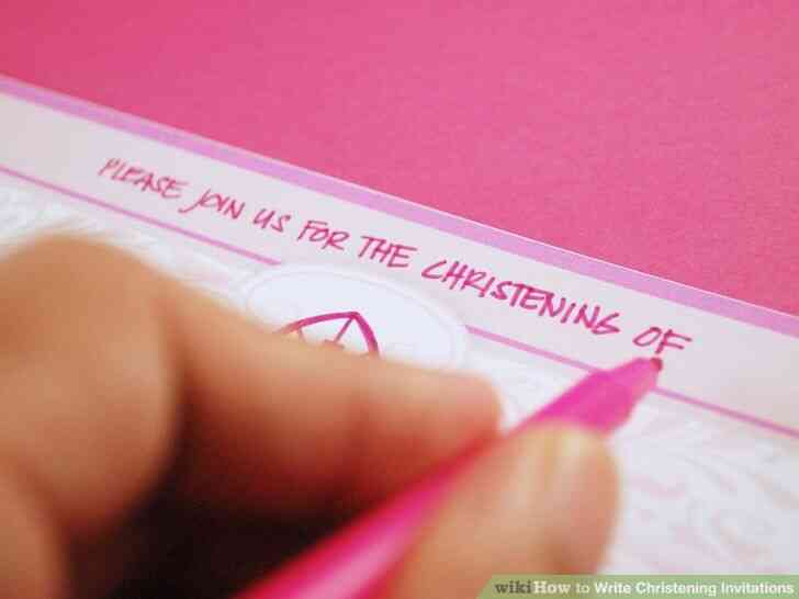 Imagen titulada Escribir Invitaciones de Bautizo Paso 5