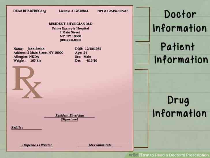 Imagen titulada Leer una Receta de un Médico Paso 1