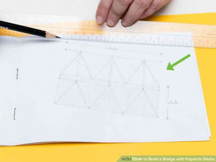 Imagen titulada la construcción de un Puente con Palitos de Helado Paso 6
