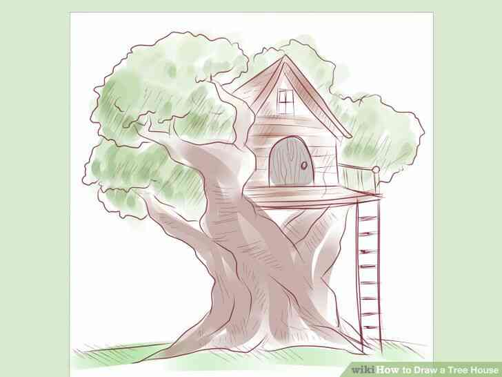 Imagen titulada Dibujar una Casa en un Árbol Paso 5