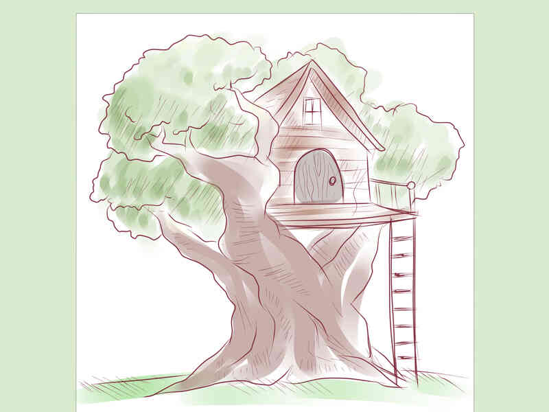 Cómo Dibujar una Casa en un Árbol