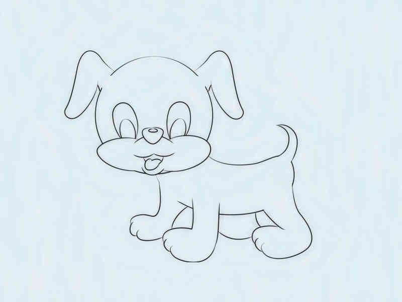 Como Dibujar Un Lindo Cachorro