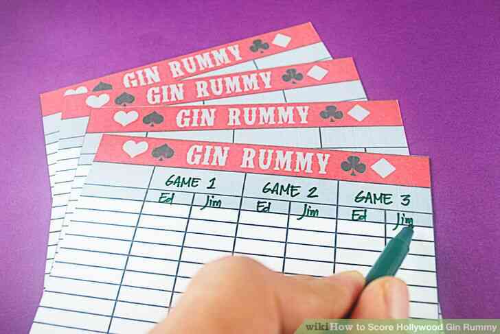 Download La forma de Puntuación de Hollywood Gin Rummy