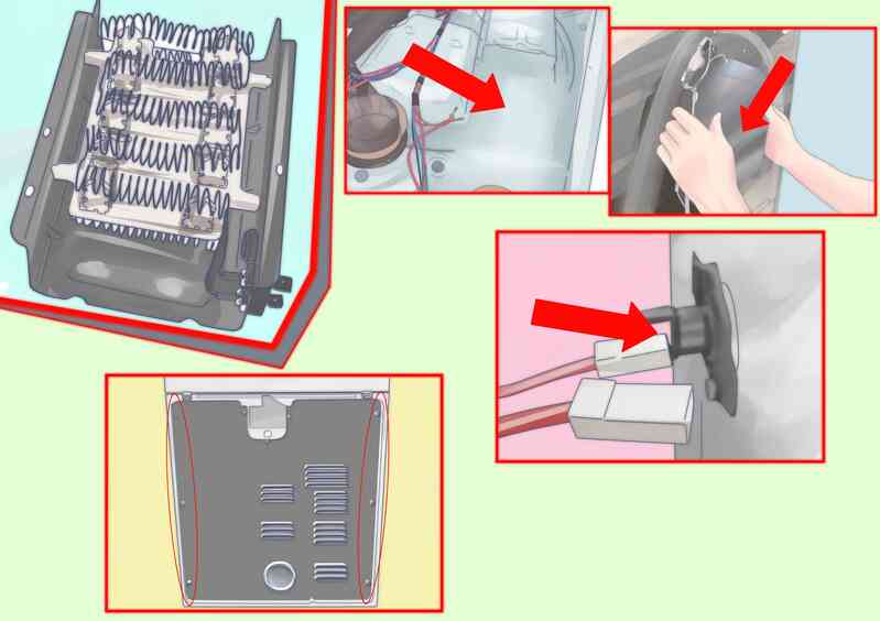 Cómo Cambiar el Elemento de Calefacción en una Secadora.