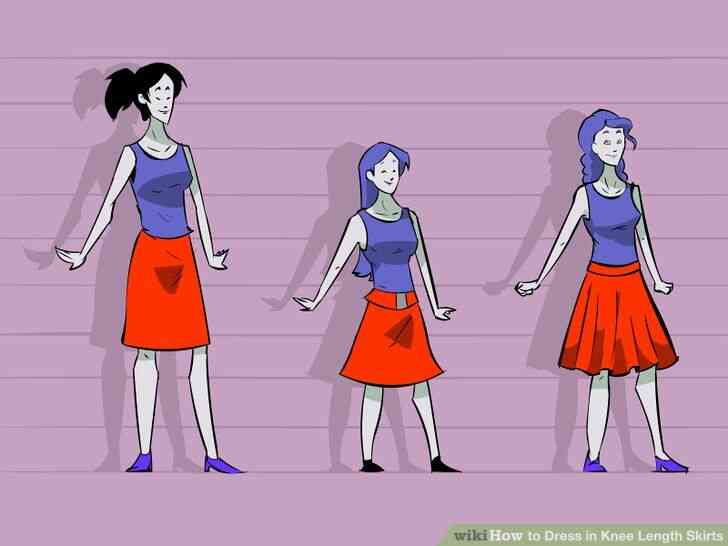 Imagen titulada Vestido de Longitud de la Rodilla, Faldas Paso 1