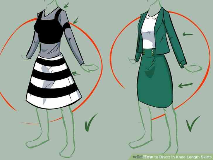 Imagen titulada Vestido de Longitud de la Rodilla, Faldas Paso 7