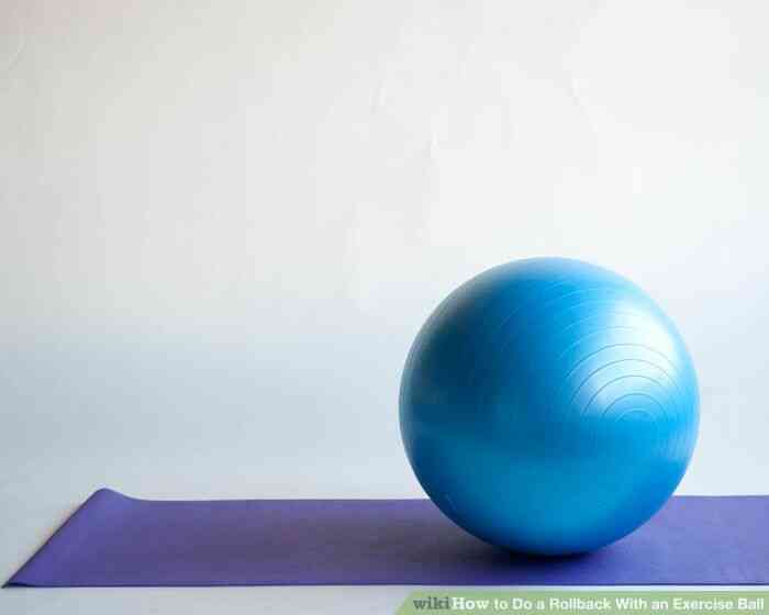 Imagen titulada Hacer un Rollback Con una Pelota de Ejercicio en el Paso 1