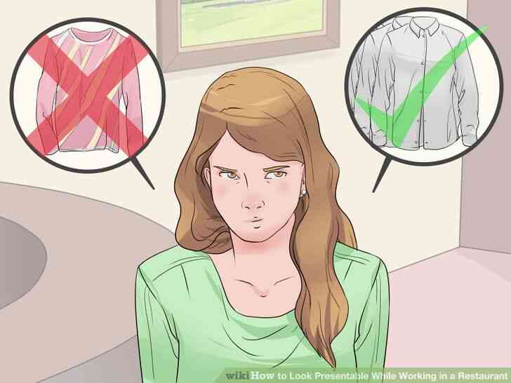 Imagen titulada Aspecto Presentable, Mientras trabajaba en un Restaurante de Step 7